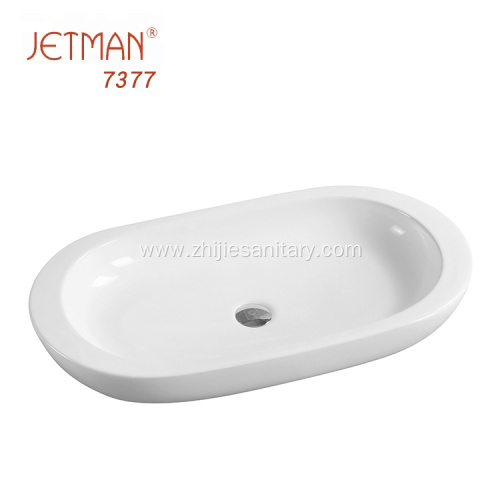 white art ceramic table top basin bathroom sink